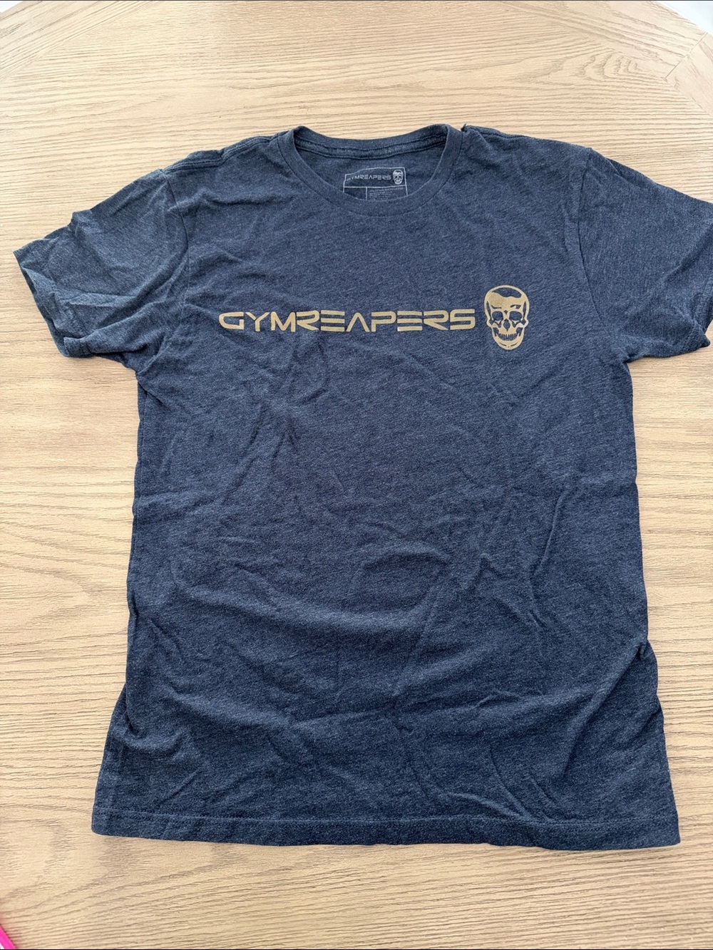 Mens (sz S) Gymreapers BASIC SHIRT - NAVY/GOLD
